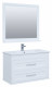 Мебель для ванной Aquanet Бостон М 100 белый (лит. мрамор) напольная/подвесная (00258284)  (00258284)