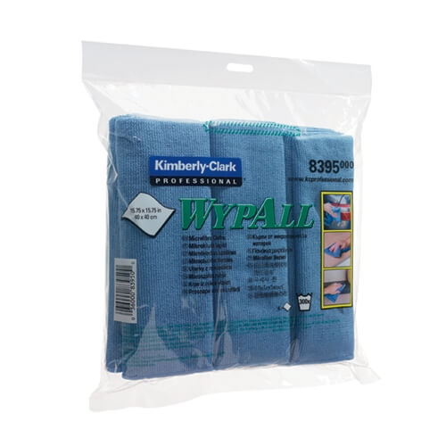 KIMBERLY-CLARK WYPALL 8395 Салфетка протирочная из микрофибры, голубой  40*40см 6шт