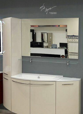 Шкаф подвесной в ванную De Aqua Тока 3 35 R 167493 угловой белый