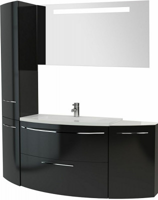 Шкаф подвесной в ванную De Aqua Тока 3 35 R 167493 угловой белый