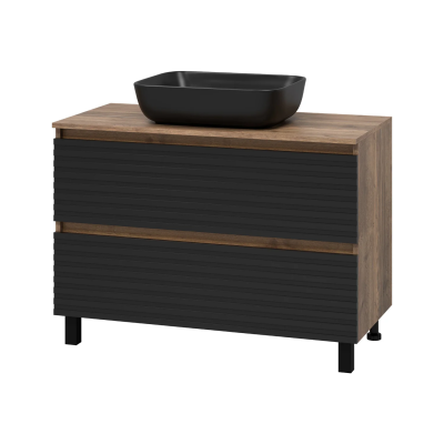 Тумба с раковиной Brevita Dakota 100 напольная (DAK-07100-19/02-2Я)