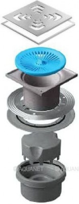 Трап для душа Pestan Confluo Standard Square Vertical Mask 13000076  Нержавеющая сталь / Пластик