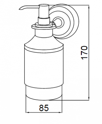 Boheme MEDICI 10617 дозатор жидкого мыла, бронза