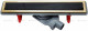Линейный трап Pestan Confluo Premium Gold Black Glass Line, 13100115, 550мм  Нержавеющая сталь / Пластик / Стекло  (13100115)