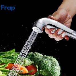 Душевая лейка Frap пластик, хром (F27)