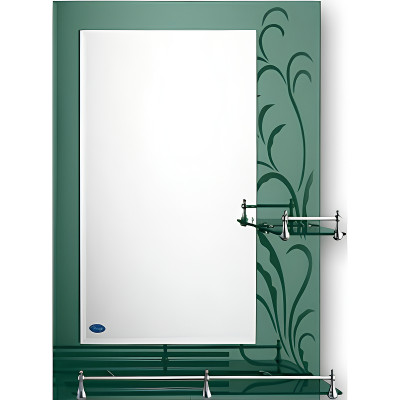 Зеркало в ванную Frap 50 F686 зеленое прямоугольное