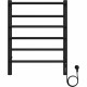 Полотенцесушитель электрический Terminus Евромикс П6 45х60 КС 905, черный матовый (4670078557049)