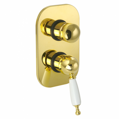 MIGLIORE Oxford 19176 смеситель для душа встраиваемый 3-х позиционный с девиатором, золото