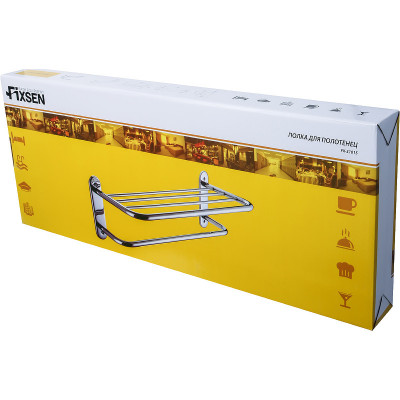 Полка для полотенец Fixsen Hotel FX-31015A хром