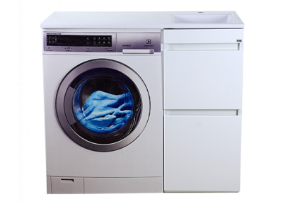 Тумба под раковину Misty Фостер - 40 с 2 ящ. напольная под стиральную машину (Э-Фос01040-012Я)