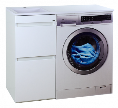 Тумба под раковину Misty Фостер - 40 с 2 ящ. напольная под стиральную машину (Э-Фос01040-012Я)