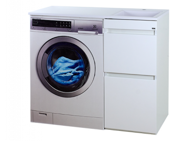 Тумба под раковину Misty Фостер - 40 с 2 ящ. напольная под стиральную машину (Э-Фос01040-012Я)