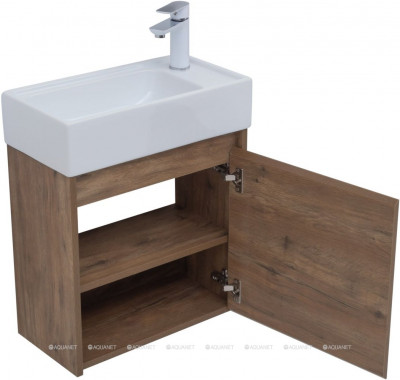 Комплект мебели для ванной Aquanet Nova Lite 50 дуб рустикальный с дверецей (00302530)