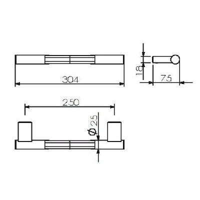 Поручень в ваннуюLangberger 28056A хром