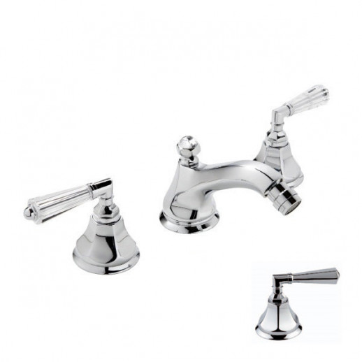 Nicolazzi Tiede 1915 CR 05 смеситель для биде с д/к, хром/ручки Metal