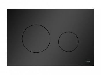 TECEloop 2.0 Пластиковая панель смыва унитаза2.0 для системы двойного смыва, цвет панели черный матовый, цвет клавиш черный матовый (9240925)