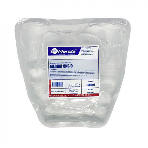Дезинфицирующий спрей для рук MERIDA ONE-D "Экобриз" (картридж 1 л.) LSD601