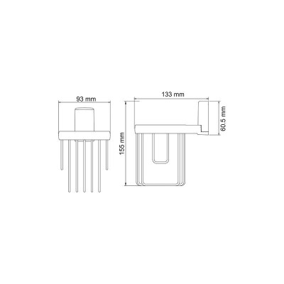 WasserKRAFT Leine К-5045 держатель освежителя воздуха, хром