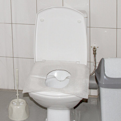 Покрытия на унитаз LAIMA (Система V1), ADVANCED, 1/2 сложения, КОМПЛЕКТ 200 шт., 37х41 см, 128812