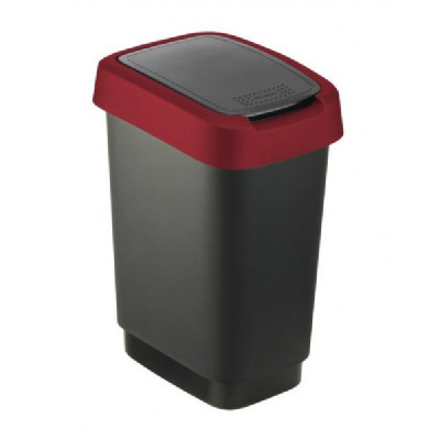 Rotho Контейнер для мусора  50 л TWISТ чёрный/красный
