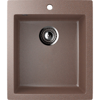 Кухонная мойка Ulgran Classic U-404-302 прямоугольная 420х495х190 одна чаша песочная