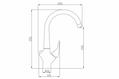 Смеситель для кухни ZORG Steel Hammer (SH 815 BRONZE), рычажный, современный стиль