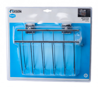 Держатель для газет FIXSEN Kvadro (FX-61320), цвет хром