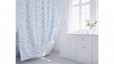 Штора для ванной Fixsen Garden (FX-1509), цвет голубой