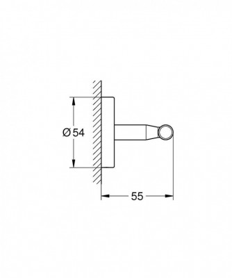 Крючок GROHE BauCosmopolitan, хром (40461001)