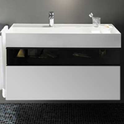 Тумба с раковиной Burgbad Yumo 100 SFKL102 F3193 G0179 C0001*1 подвесная белая