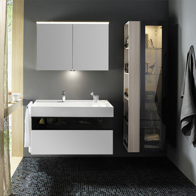 Тумба с раковиной Burgbad Yumo 100 SFKL102 F3193 G0179 C0001*1 подвесная белая