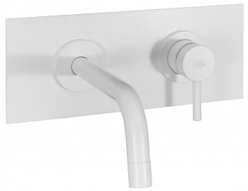 Встраиваемый смеситель для раковины Paffoni Light белый матовый LIG105BO