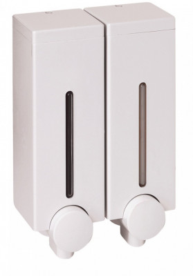 Primanova Slim D-SD14 дозатор для мыла, 450 мл, двухсекционный, белый