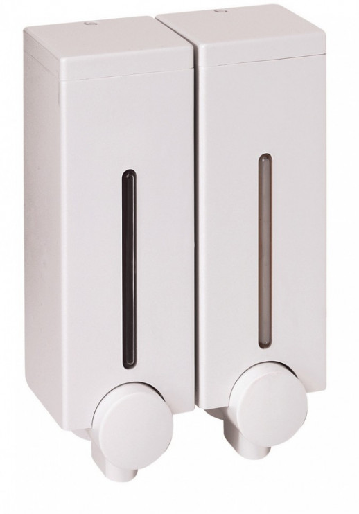 Primanova Slim D-SD14 дозатор для мыла, 450 мл, двухсекционный, белый
