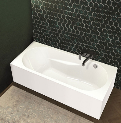 Ванна акриловая Riho Lazy 170х75 L B080005005 (BD8000500000000) без гидромассажа прямоугольная