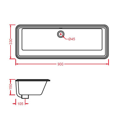 ArtCeram GEA GEL002+ACA001 раковина с креплением, 90 см х 33 см, белая