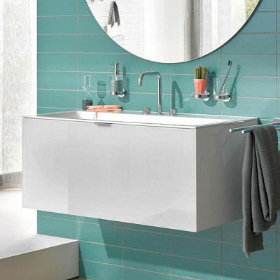 Тумба под раковиной Emco Vanity Units 120 9583 274 21 подвесная белая глянцевая