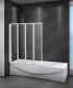 Шторка на ванну Cezares Relax RELAX-V-4-80/140-C-Bi, 80 х 140 см, стекло прозрачное, цвет профиля серый  (RELAX-V-4-80/140-C-Bi)