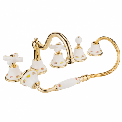 MIGLIORE Provance 19480 смеситель на борт ванны, золото