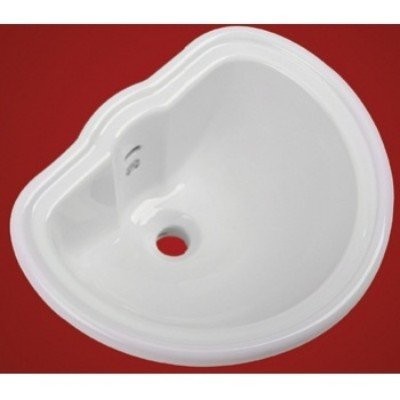 MIGLIORE BELLA 20602 раковина накладная 46x38, керамика, белый