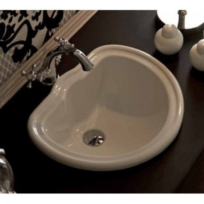 MIGLIORE BELLA 20602 раковина накладная 46x38, керамика, белый