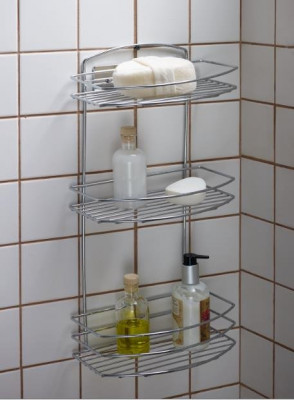 Primanova FEST D-05225 полка 3-х ярусная, 24,5*15,5*50см, хром