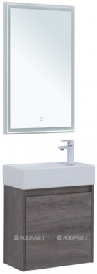 Комплект мебели для ванной Aquanet Nova Lite 50 дуб рошелье с дверецей (00302529)