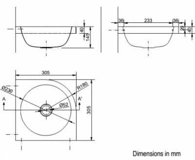 Раковина из нержавеющей стали Nofer 13037.В