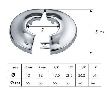Отражатель Remer RR 132 Ø12 мм, хром