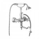 Смеситель для ванны с поворотным изливом с ручным душем, шлангом 150 см CEZARES GOLF-VDF-01-Bi  (GOLF-VDF-01-Bi)