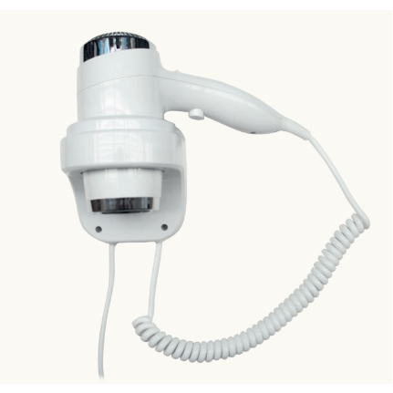 Фен для волос NOFER HOTELline 02011.W настенный 2200 W, белый