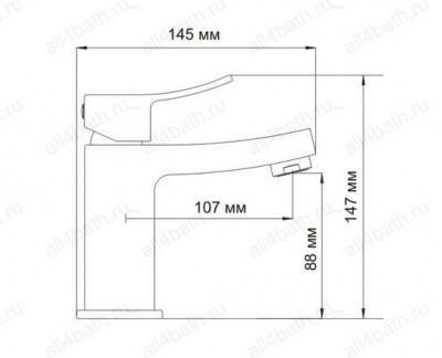 WasserKRAFT Aller 1064 cмеситель для раковины