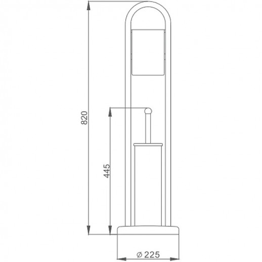 Напольная стойка Haiba HB903 (металл) хром