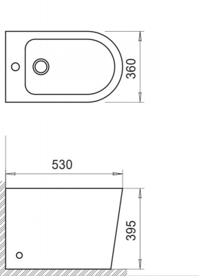 Биде напольное Belbagno flay-r bb1003b